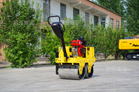 Compacteur vibrant à double tambour avec moteur et pompe Changchai, modèle LH-S600, 5,5 CV, 70 Hz, amplitude de 0,6 mm
