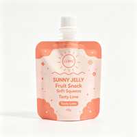 Pochettes à bec verseur thermoscellables personnalisées imprimées en sérigraphie, en PET/VMPET/PE de qualité alimentaire pour aliments pour bébés et boissons lactées
