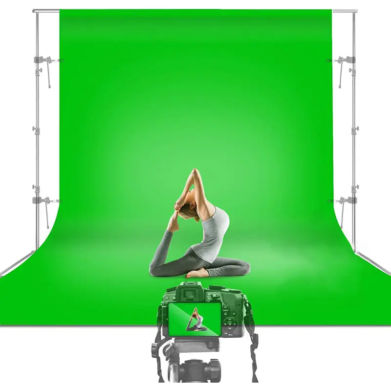 Yiscaxia 3*6m verde Chromakey telón de fondo pantalla Foto fondo para fotografía profesional Video estudio evento Streaming