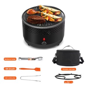 Barbecue au charbon de bois, chauffage extérieur, foyer multifonctionnel portable pour rôtir, faire bouillir du thé, usage domestique intérieur - Product Image 6