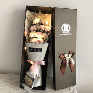 Soap Flower <strong>Gift</strong> Box Factory Wholesale Coffee Long <strong>Gift</strong> Box China Valentine's Day <strong>Birthday</strong> <strong>Gift</strong> Rose Girlfriend <strong>Wife</strong> Mom - Product Image 2