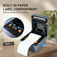 Imprimante d'étiquettes d'expédition adhésives 4x6 sans fil 110 mm 4 pouces, imprimante thermique de codes-barres en stock pour l'emballage