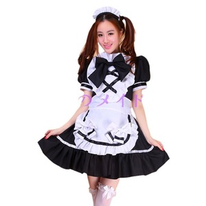 Japanese Style Sailor Maid Outfit Purple And Black Polyester Cosplay Costume Anime Dress For Stage Use - Product Image 5