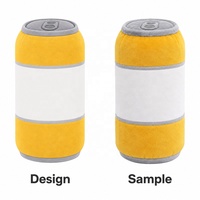 Peluche personnalisée en forme de fût de bière avec logo, jouet en peluche super doux, poupée en coton PP, coussin décoratif