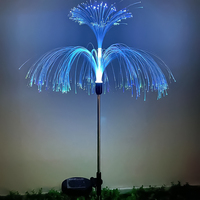 Conçu sur mesure OEM ODM RVB solaire méduse lumières de jardin IP65 étanche pelouse prise de terre pour décorations de Noël utilisation en extérieur