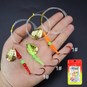 OEM 3 warna memancing <span class=keywords><strong>Walleye</strong></span> <span class=keywords><strong>Spinner</strong></span> Rig merah gurita kait pra-rig umpan untuk umpan memancing air tawar memancing air asin - Product Image 6