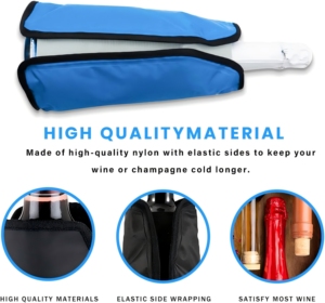 BBK Tái Sử Dụng Linh Hoạt Gel Rượu Vang Mát Tay Áo Với Túi Nước Đá Cho Bượt-Giữ Rượu Vang Mát Mẻ Và Làm Mới - Product Image 3