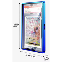 Pour PSA 35PT – Étui magnétique premium dégradé de couleurs pour cartes à collectionner avec protection UV, en aluminium et verre de haute qualité pour cartes TCG