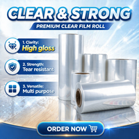 Film rétractable POF monocouche recyclable sans odeur à bas point de fusion pour machine d'emballage automatique de couverts jetables
