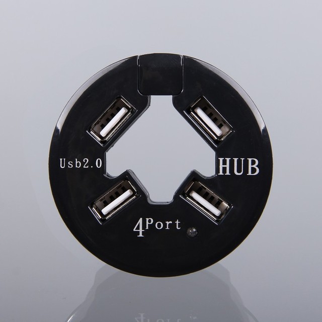 JERTECH Factory LTC-216 Manufacturer USB 4-port HUB Splitter HUB Divided into 4 Ports Office Round Desktop USB HUB