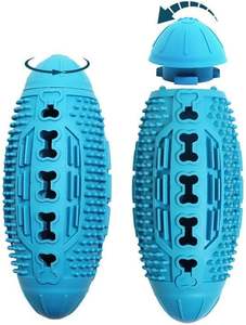 Fabricant Magic Durable Chew Dog Toy Interactive Silicone Rolling Dog Ball avec distributeur de fuites de friandises pour animaux de compagnie - Product Image 4