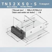 Actuador Neumático Pequeño de Doble Eje y Doble Vástago Serie TN, TDA, Tamaños de Diámetro 10/16/20/25/32/40/50mm para Maquinaria