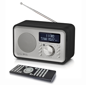 DAB/DAB + <span class=keywords><strong>Radio</strong></span> FM numérique réveil <span class=keywords><strong>effet</strong></span> <span class=keywords><strong>bois</strong></span> prise casque - Product Image 1
