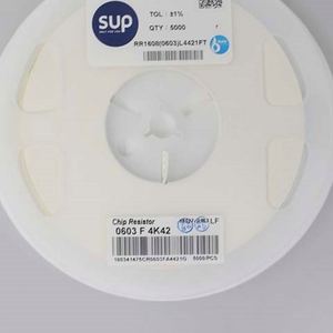 Bulk Discount RR1608 0603L4421FT 0603 1608 Resistors Chip Resistors SMD Resistors 4.42Kohm 1% 1/10W Thick Film Resistor - Product Image 1