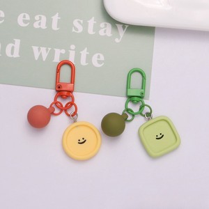 Llavero de Plástico con Diseño de Cara Sonriente, Colorido y Adorable, en Tonos Pastel, para Airpods, Colgante Pequeño para Bolsa, Accesorios DIY, Regalo - Product Image 2