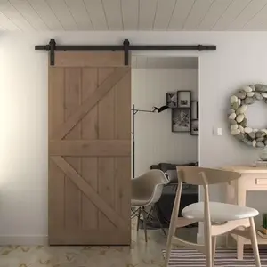 Robust Door Heavy Duty Modern Interior Sliding Wood Barn Doors For Houses