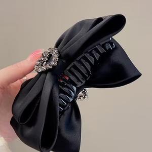 Fermaglio per donna alto <span class=keywords><strong>Sence</strong></span> Clip per squalo Double face grande fiocco per capelli fermaglio per capelli grande fiocco con fiocco di cristallo fermaglio per capelli - Product Image 3