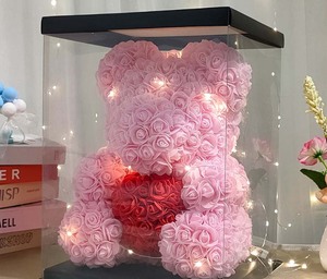 Venta al por Mayor 2026: Oso de Rosas Preservadas de 40cm, Regalo de San Valentín y Navidad, con Caja, <span class=keywords><strong>para</strong></span> Mujeres y <span class=keywords><strong>Niñas</strong></span> - Product Image 6