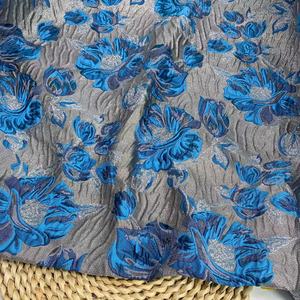 Nouvelle arrivée 100% polyester crêpe argent <span class=keywords><strong>multi</strong></span> couleurs grand tissu brocart jacquard pour les femmes robe formelle - Product Image 4