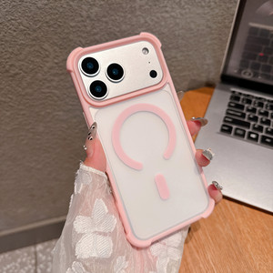 Coque pour iPhone 17 Pro Max, nouveau modèle avec airbag aux quatre coins, fixation magnétique, grande fenêtre, protection antichoc - Product Image 3