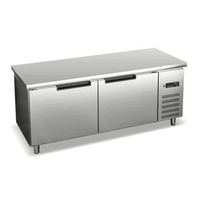 Congélateur commercial d'établi de réfrigérateur frais d'acier inoxydable avec la table d'opération de barre d'eau 220V