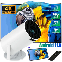 Mini-Projecteur Théâtre HD LED Portable 1080p Wi-Fi 5G BT5.0 200 Lumens ANSI avec Android 11 et Haut-parleurs Intégrés