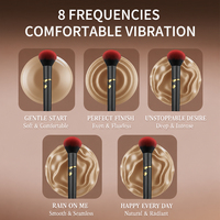 Mini vibromasseur portable discret en forme de pinceau de maquillage, vibromasseurs vaginaux G-Spot, 10 fréquences, rechargeable par USB, étanche IPX7