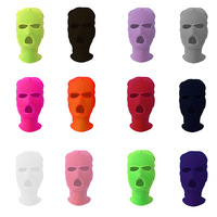 Balaclava tricotée sur mesure, broderie personnalisée, masque intégral pour le froid, masque de ski à 3 trous, masque de cyclisme, cache-tête