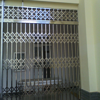 Barras de Seguridad Retráctiles Plegables para Ventanas, Puertas de Seguridad de Aluminio, Ventanas Antirrobo