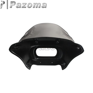 Carénage de phare Plug & Play pour <span class=keywords><strong>Harley</strong></span> Fat Bob M8 2018-2024 FXFB/FXFBS |   <span class=keywords><strong>Masque</strong></span> de style requin avec pare-brise de 9 pouces et kit de montage - Product Image 4