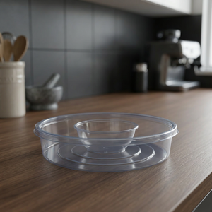 Contenedor Redondo Transparente de PET para Pasteles Paras Polymers PHB-093, 77H 220mm DIA, Cajas con Bisagra para Pasteles, Venta al por Mayor para Panaderías - Product Image 3