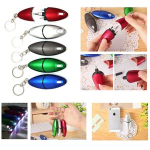 ปากกาไขควงอเนกประสงค์ 5 in 1 พร้อมไฟ LED ปากกาลูกลื่นหน้าจอสัมผัสพลาสติก พร้อมพวงกุญแจ - Product Image 4