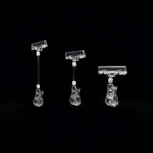 Porte-étiquettes de prix de supermarché personnalisé en gros, en matériau transparent, avec clip de grande capacité - Product Image 4