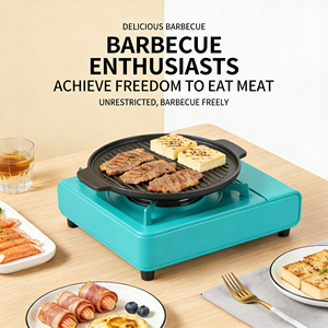 Réchaud de camping portable au gaz <span class=keywords><strong>butane</strong></span>, surface en acier inoxydable, petit format type carte - Product Image 3