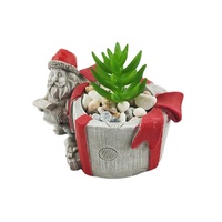 Pots de fleurs miniatures en ciment pour la décoration de Noël, design tendance, pour la maison et le jardin