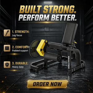 Attrezzatura Commerciale per <span class=keywords><strong>Palestra</strong></span>, Macchina per Estensione Gambe da Seduto con Pesi a Disco per Bodybuilding - Product Image 2
