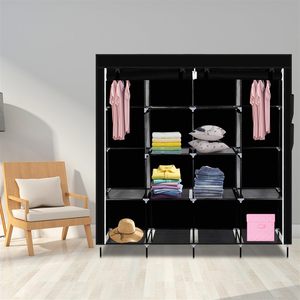 <span class=keywords><strong>Armario</strong></span> de tela portátil para ropa, organizador de ropa plegable para dormitorio, <span class=keywords><strong>armario</strong></span> para sala de estar, <span class=keywords><strong>armario</strong></span> a la venta - Product Image 2
