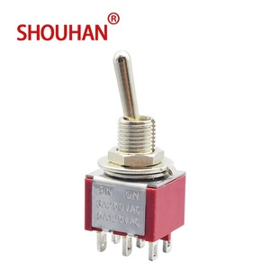 SPST tiêu chuẩn duy nhất cực 2 cách 6pin chuyển đổi chuyển đổi - Product Image 1
