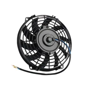 Universal Auto 24v Cooling System Radiator Fan 10 Skewd Blade Axial Flow Cooling Fan 12v