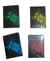 Jeu de société de poker familial portable, personnalisé, écologique, en plastique noir imperméable, finition brillante, Flying Art