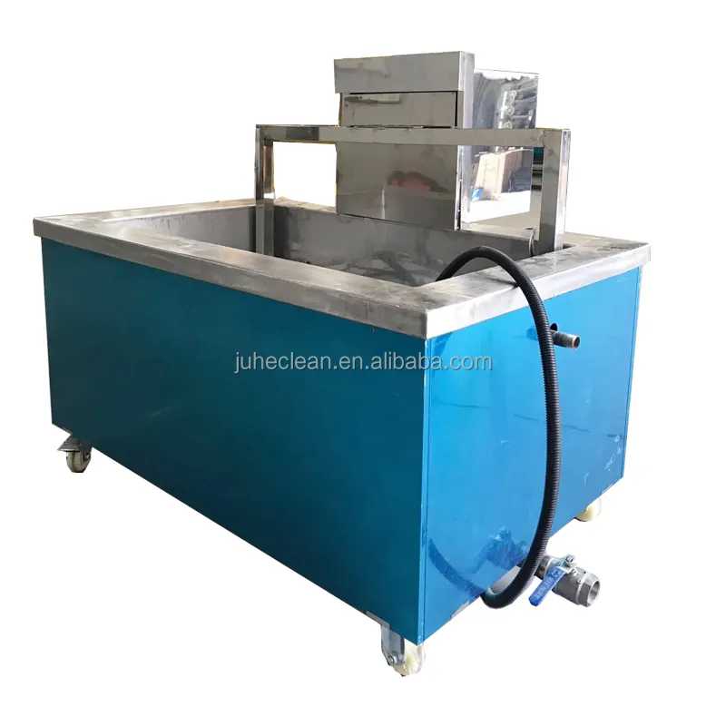 Factory Customizable Industrial ultrasonic cleaner with Hydraulic lift for engine blocks and car parts lift Up-Down cleaning