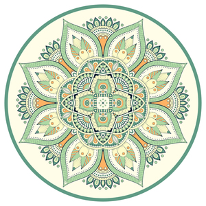 Tapete de Yoga Ecológico Antideslizante de Gamuza y Goma, Tamaño Personalizado, Forma Ovalada, con Bolsa de Transporte - Product Image 1