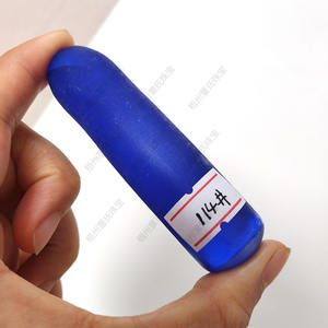 100g de pierre précieuse synthétique brute non taillée 114 #    Spinelle bleue brute pour la découpe de perles de pierres précieuses - Product Image 2