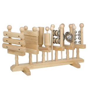 เครื่องดนตรีประเภทเคาะจังหวะไม้โอร์ฟบีช 6 ชิ้น ชุดมือถือ เป็นมิตรกับสิ่งแวดล้อม ไม่มีกลิ่น สำหรับการเรียนรู้ดนตรีและการสอน - Product Image 1