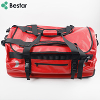 Sac à roulettes étanche en PVC 90L Sac à dos souple pour le sauvetage aquatique Lutte contre les incendies Escalade Tour Equipment Bag