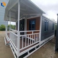 Capsule spatiale modulaire de luxe préfabriquée, maisonnette portable complète avec cuisine pour jardin ou logement annexe