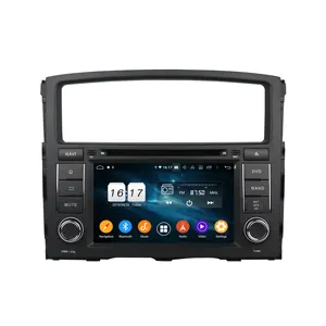 Klyde KD-7054 Android 9.0 4 + 64GB Sistem Navigasi Multimedia Mobil, Radio Mobil Roda Kemudi untuk PAJERO 2006-2012