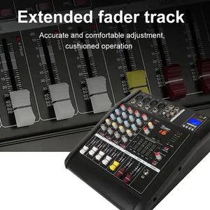 YAIKA GM4X Nuevo Mezclador Amplificador de Potencia USB BT de 350W*2, Mezclador de Audio de 4 Canales para Karaoke - Product Image 5