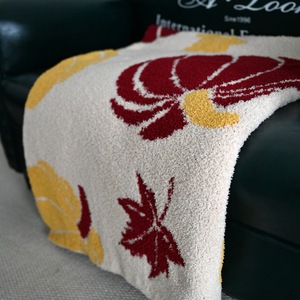 Couverture <span class=keywords><strong>rouge</strong></span> demi-velours <span class=keywords><strong>de</strong></span> taille personnalisée literie tricotée super douce couvre-<span class=keywords><strong>lit</strong></span> moderne motif solide cadeau <span class=keywords><strong>de</strong></span> Noël pour l'avion - Product Image 1