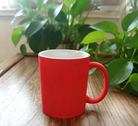 Mug en céramique fluorescente en gros avec revêtement d'image, pour café, eau, bière, thé, voyage, impression personnalisée, mug en porcelaine pour sublimation